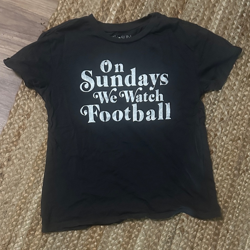 Black Football Graphic T-Shirt